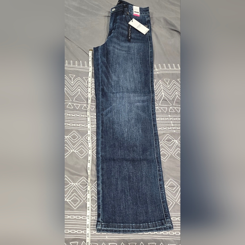 Judy Blue Midrise Tummy Control Straight Leg Jeans Size 5/27 Petite - Picture 3 of 9